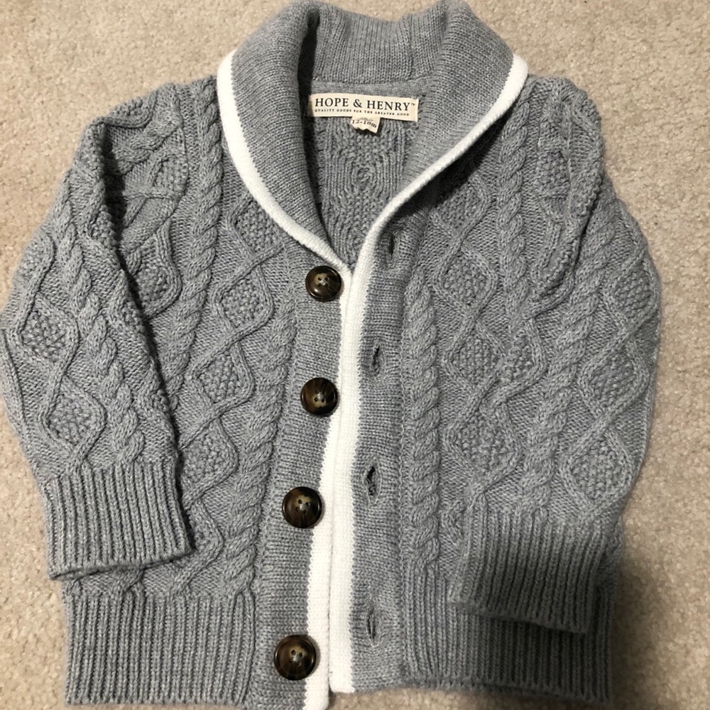 Hope & Henry boys cardigan.